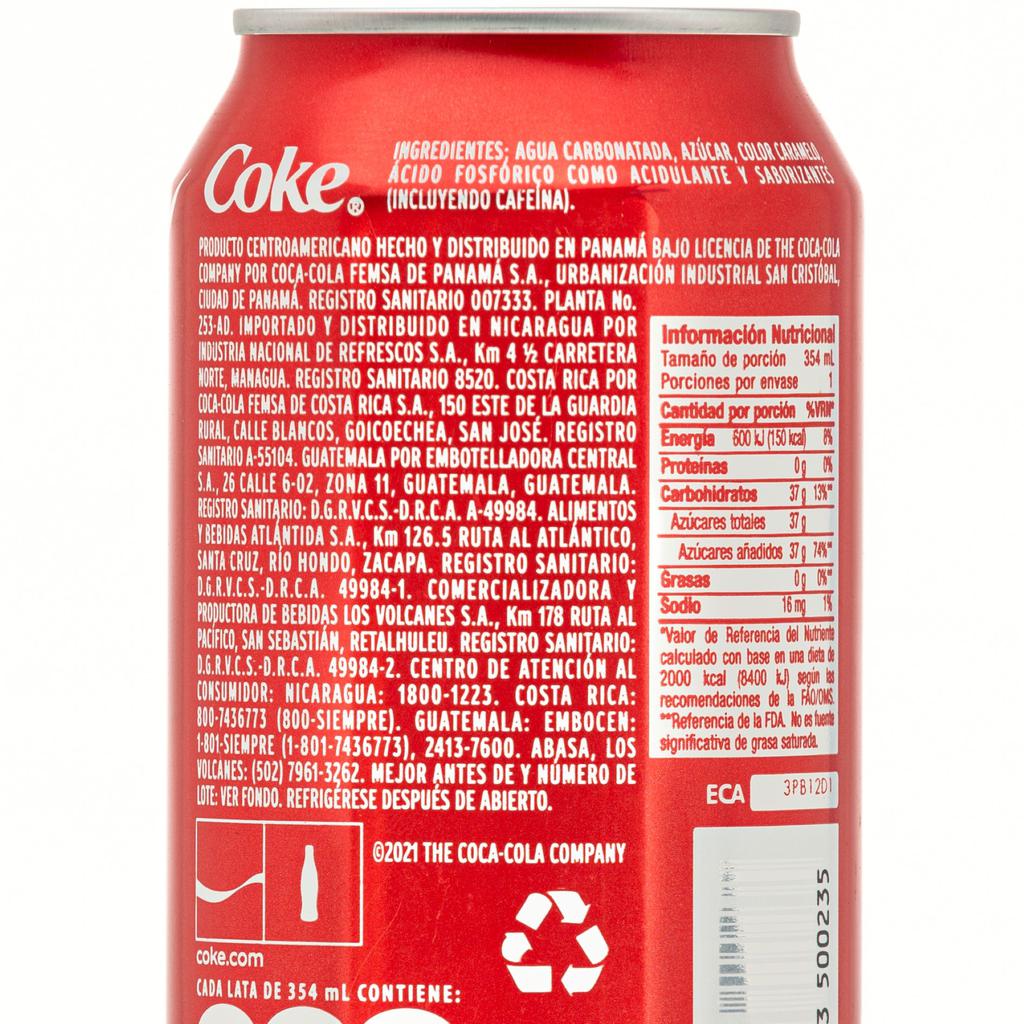 Coca Cola Regular en Lata 354mL / 11.97 oz